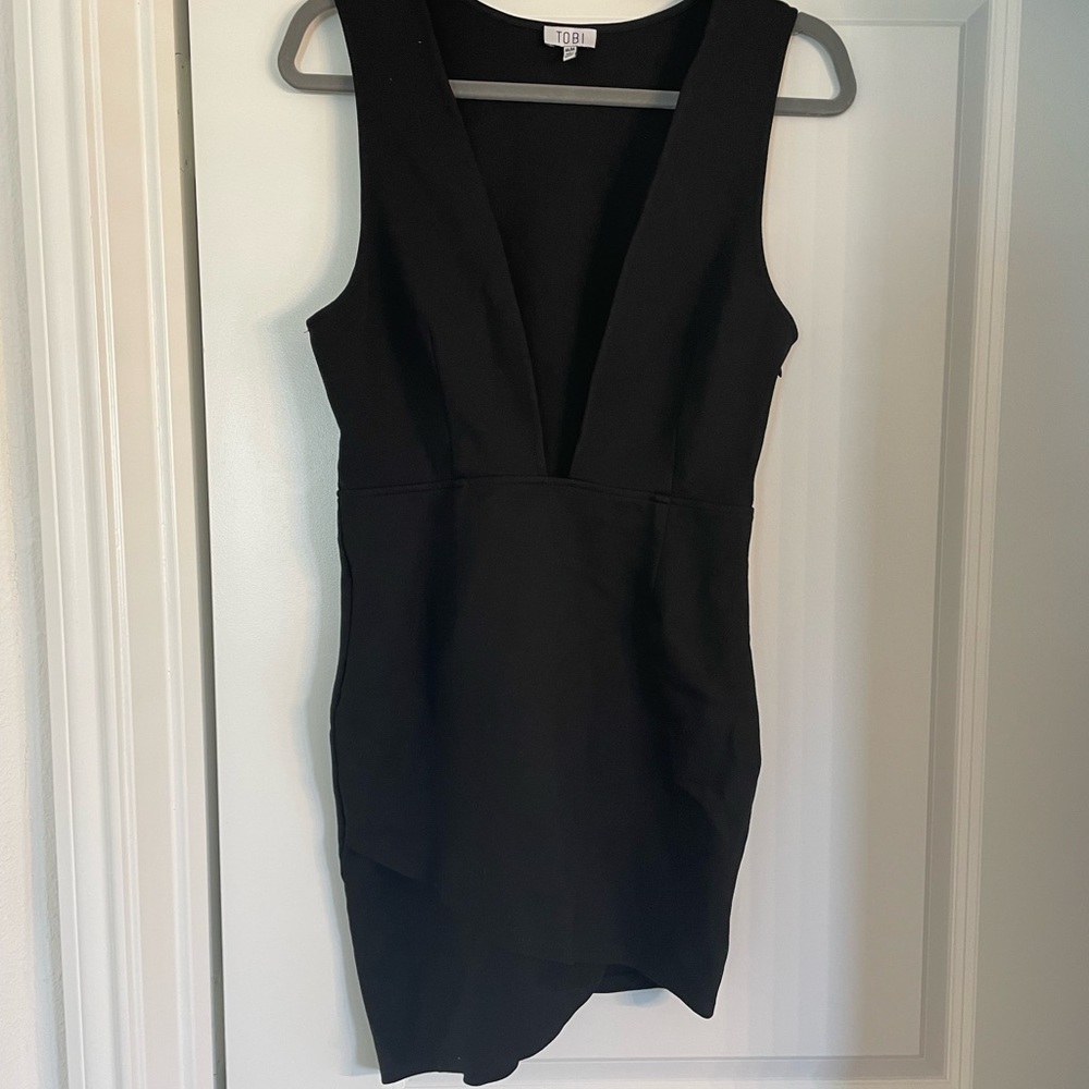 Deep V cocktail dress